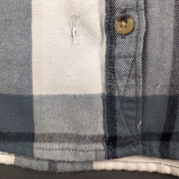 Jachs Girlfriend Soft Flannel Button Up Striped (XL) - Picture 3 of 7